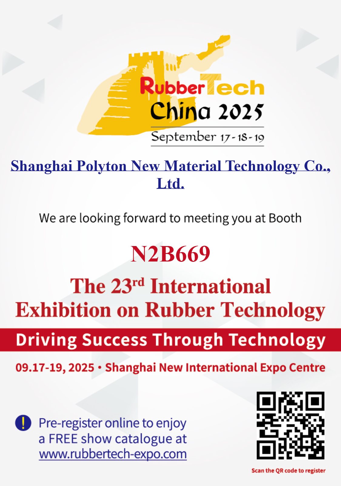 Polyton nimmt an der RubberTech China 2025 teil